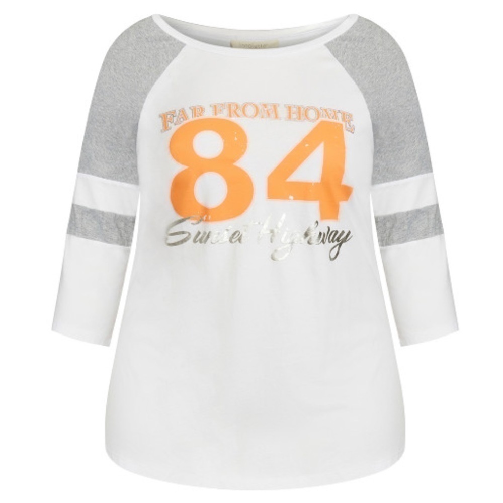 Loralette Far From Home 84 Sunset Highway White Bettina Tee H98.5